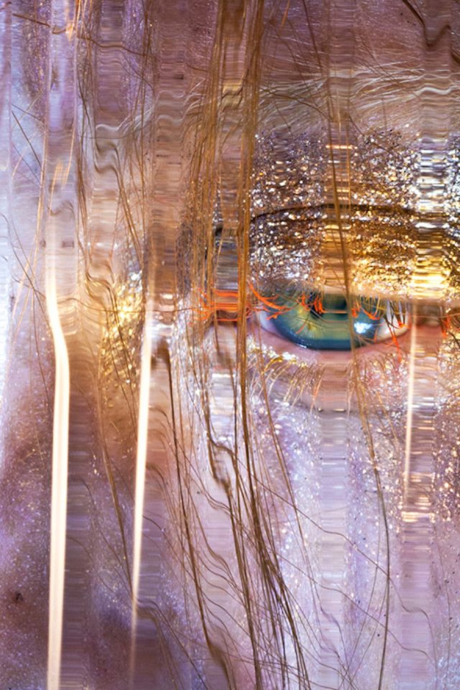 Marilyn Minter window close-up