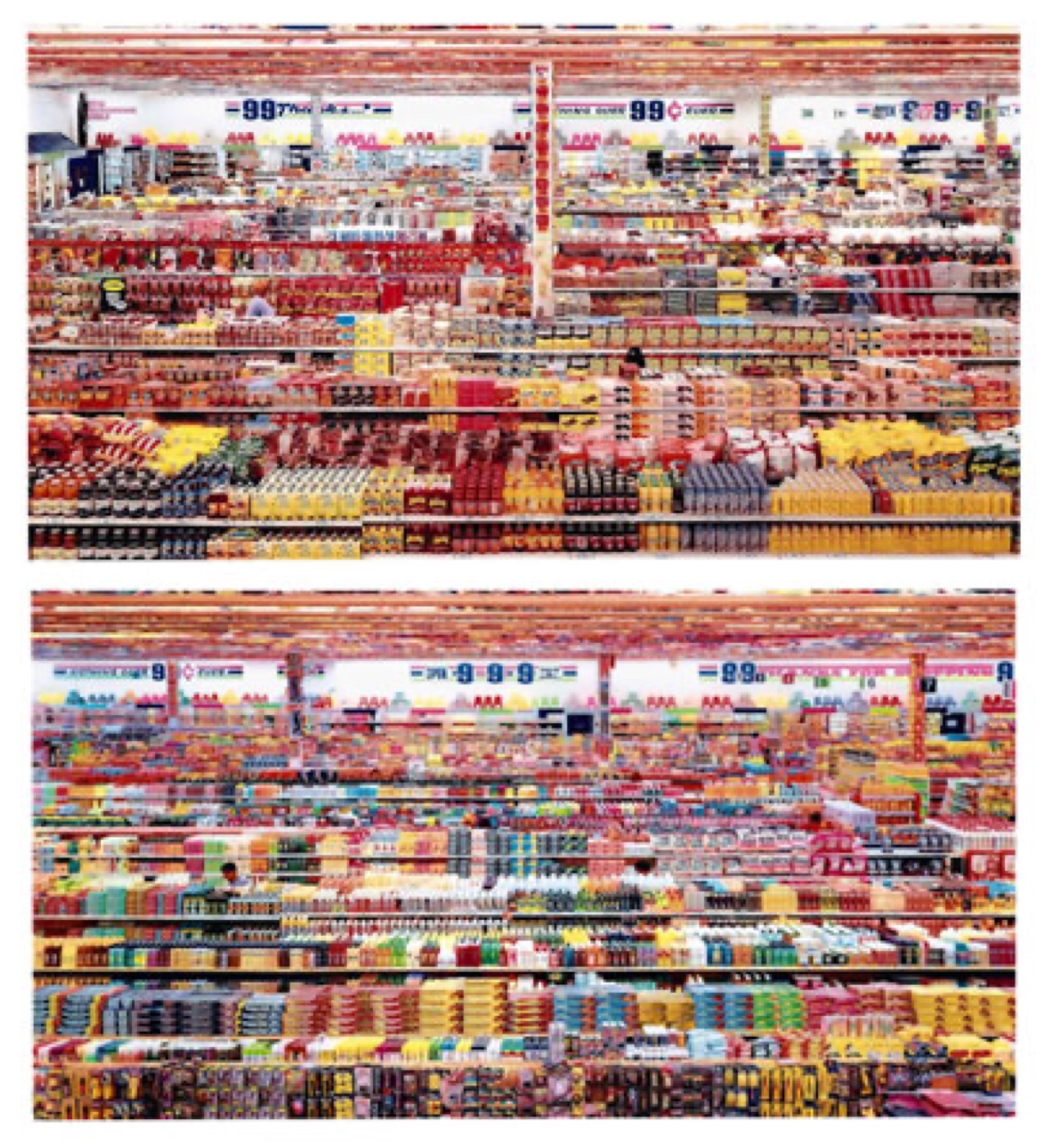 Andreas Gursky 99 Cent II Diptychon