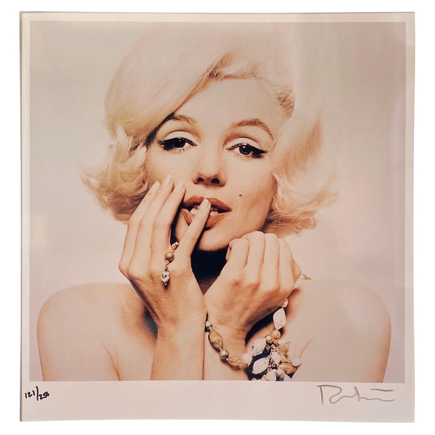 Marilyn Last Sitting silver print
