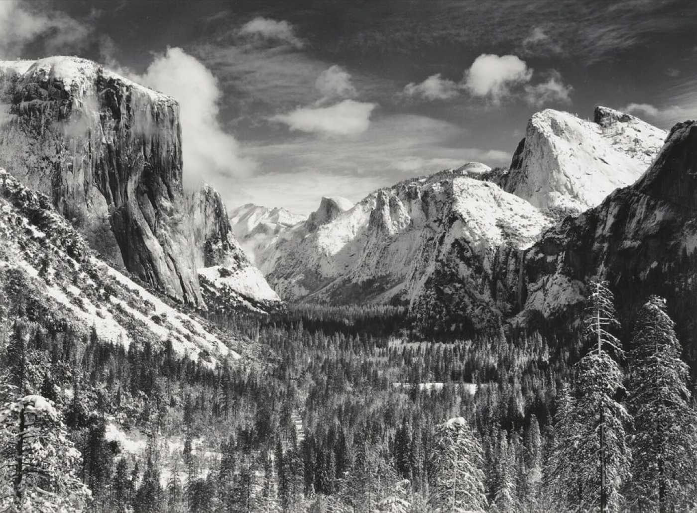 Ansel Adams Yosemite landscape